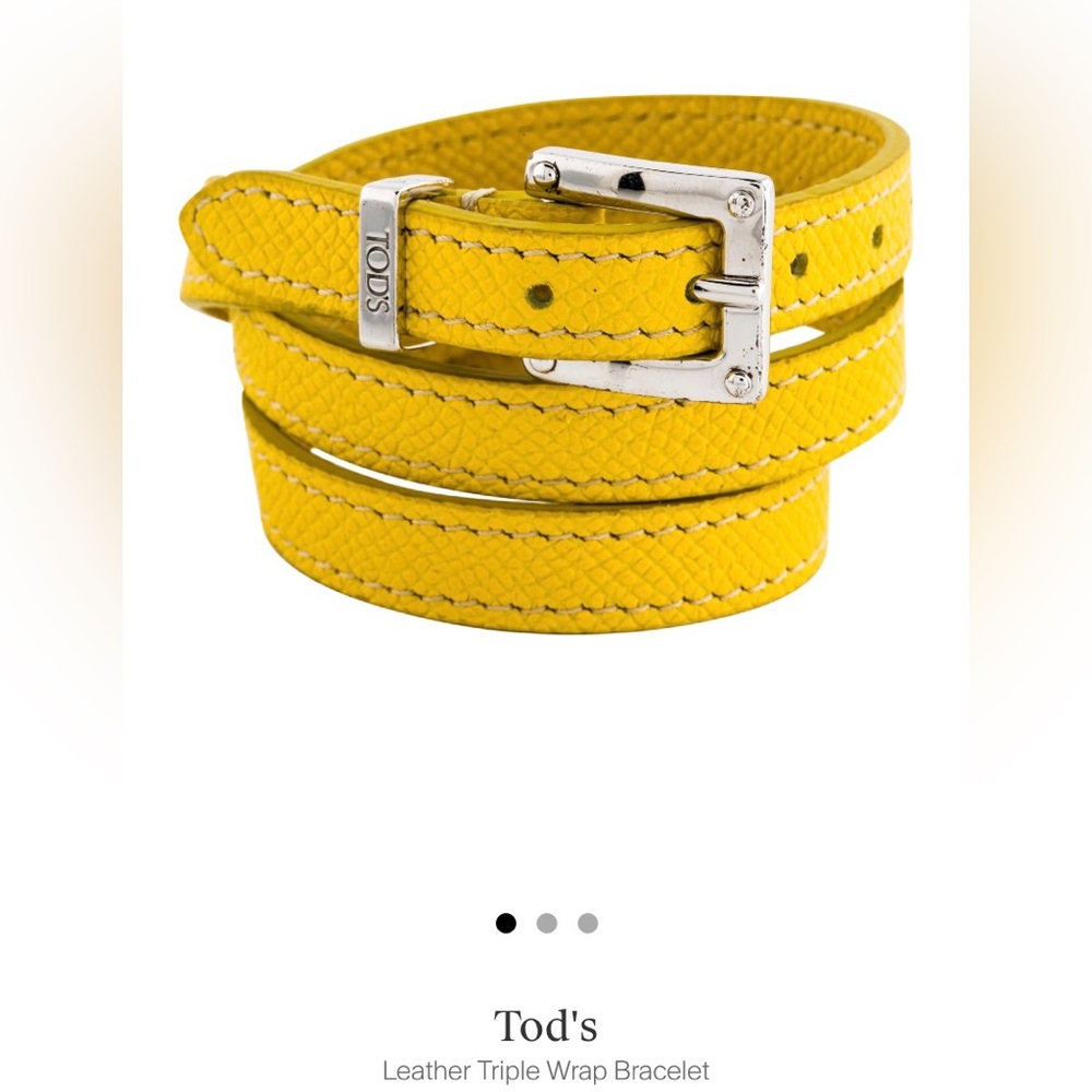 TODs Leather wrap bracelet.